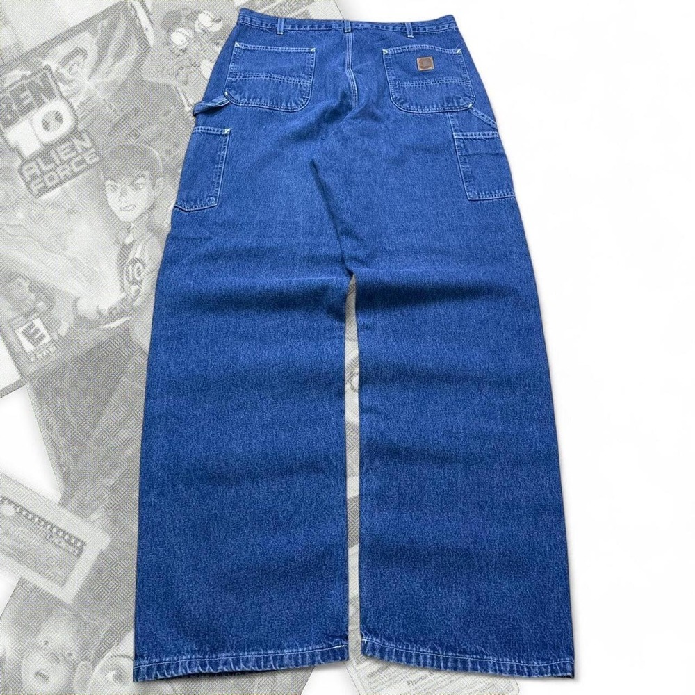 Vintage Y2K Baggy Skater Wide Leg Carhartt Dungaree Fit Carpenter Jeans